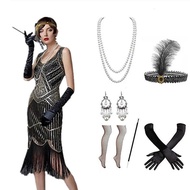 1920s Retro Dress - Handmade Beaded Sequined Tassel | New Style Fashion