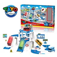 BABYHEROES Tayo the Little Bus Parking Lot Toy Set Cartoon Bus Track Playset for Kids