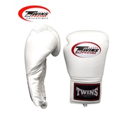 TWINS SPECIAL Pro Lace Up Boxing Gloves [White]