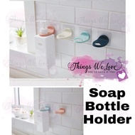 Soap Bottle Holder Shampoo Hook Hanger Rack Stick On Wall