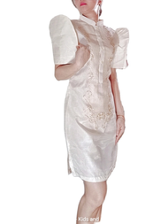 LADY CHINESE BARONG MESTIZA DRESS PURE EMBROIDERED DRESS MODERN FILIPINIANA FOR WOMEN