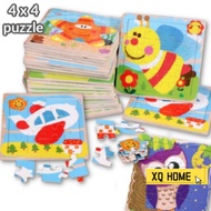 16pcs Jigsaw Puzzles Animal Educational Early Learning Toys Toy Present Gift Kids Birthday Party Oct