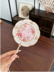 New Flower Know Ancient Style Butterfly Cloud Room Hand-Held Makeup Mirror Portable Mirror Cultural 