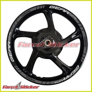 ◬ ☩ ✒ ▦ Yamaha GEAR rim sticker MIO GEAR 125 rim sticker
