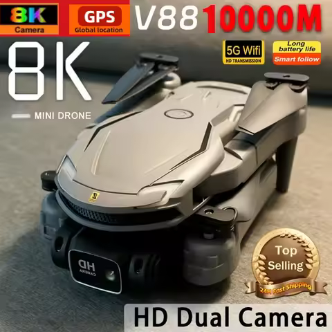 Original V88 Drone 8K Professional Aerial Dual-Camera Omnidirectional Obstacle Avoidance 2026 New Dr