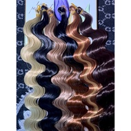 Body Wave Braiding Hair Extension Fiber Hair 100g | Wavy Braid Hair | Crochet & Braiding Extension