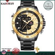 Original🔥【KADEMAN 】Foodball Sports Jam Tangan Lelaki Stainless Steel Original Mens Watch Big Dial Luxury Watches K9070