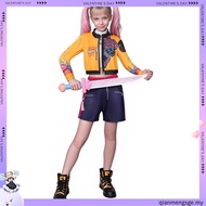 Fast Shipping  New Girl Demon Hunter Pop Singer Halloween Costume Stage Outfit demon slayer cosplay 
