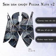 Pulsar Xlite Wireless v2 mouse Skin with maximum polygonal pattern | 3M anti-slip sticker