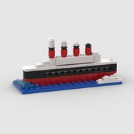 MOC Movie Titanic Mini Cruise Ship Building Blocks Toys For Kids Boys And Girls Compatible With Lego