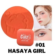 No.3730 HASAYA GIRL บลัชออน มีให้เลือก 4สี ใน 1เซ็ต CAKE BLUSHER แพ็คเก็จน่ารัก