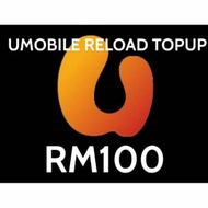 U Mobile Postpaid &amp; Prepaid Reload/Top Up RM100 - Within 20 mins - 2 hrs