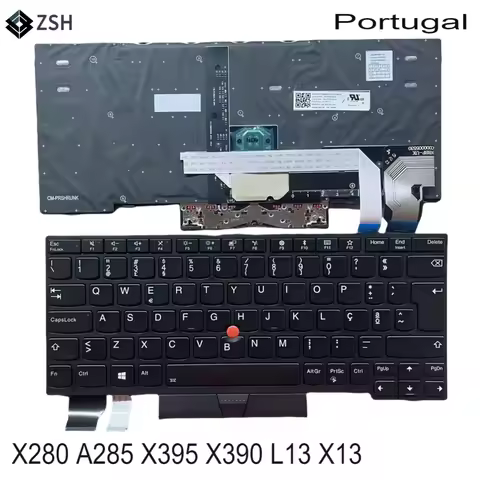 PO Portugal Laptop Keyboard for Lenovo Thinkpad X280 A285 X395 X390 L13 X13 Laptop keyboard
