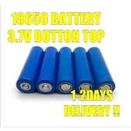 🔥READYSTOCK~Battery 18650 3.7V 1200mAh Lithium ion Rechargeable Battery Flat Top &amp; Button Top Kipas Fan Radio bateri