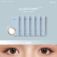 [เฉพาะ-1.5ขึ้นไปเเถม2กล่องคละสี](NEW) Clairis 1 Day: (เช็ต 6 กล่อง 30 คู่) สี Iconic Glow รุ่น CL-03