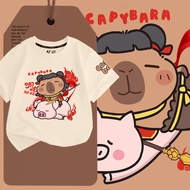 “Nezha 2”  TSHIRT Ne Zha & capybara tshirt printed for kids unisex boys and girls 100-150cm 01