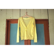 Yellow Long Sleeve Cardigan