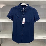 ◐ Baleno Bannelu Casual Polo Collar Men's Pure Cotton Oxford Short-Sleeved Shirt Special Offer