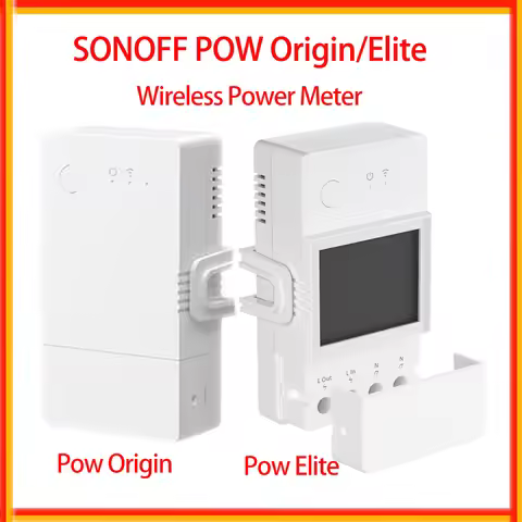 SONOFF POW Origin Elite 16A 20A Wifi Smart Power Meter Switch Power Consumption LCD Display Wireless