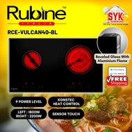 SYK (Free Shipping) Rubine Built-In Electric Stove Cooker Hob RCH-VULCAN40-BL Kitchen Appliances Dapur Masak Elektrik