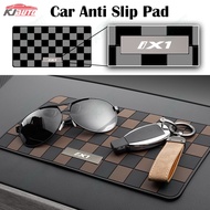 Bmw Ix1 New Plaid Anti Slip Pad Silicone Instrument Panel Pad Car Interior Accessories