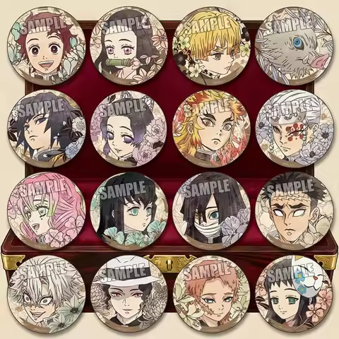 Demon Slayer Kimetsu No Yaiba Anime Badge Japanese Style Flower Emblem Shinobu Kocho Mitsuri Kanroji