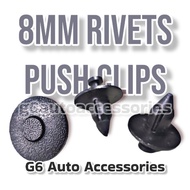 8mm Toyota Vios Bumper Clip Plastic Rivets