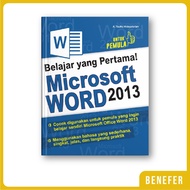 First Learning Book Microsoft Word 2013