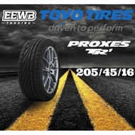 (POSTAGE) 205/45/16 TOYO PROXES TR1 NEW CAR TIRES TYRE TAYAR