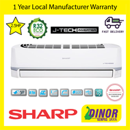 [OWN LORRY DELIVERY with Free unbox and Disposal ] Sharp 2.5HP J-Tech Inverter Air Conditioner R32 AHX24VED Super Jet Mode Hawa Dingin Aircond