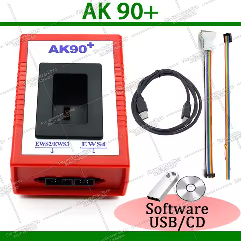 AK90 V3.19 Popular Plus for B-M-W V3.19 AK90+OBD2 Car Key Programmer for B-MW CAS/EWS 1995-2009 AK90