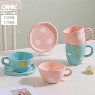 OMK American Ceramic Coffee Mug Large Capacity Mug Milk Cup
