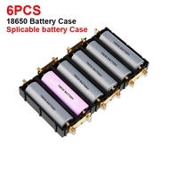 6Pcs Splicable Battery Slot 21700/18650 Battery Case Solder-Free Battery Box Battery Holder High- DIY Power Bank Cases