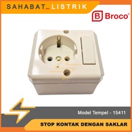 SocketBroco with Switch 15411 Outbow OB NewGee CreamBroco