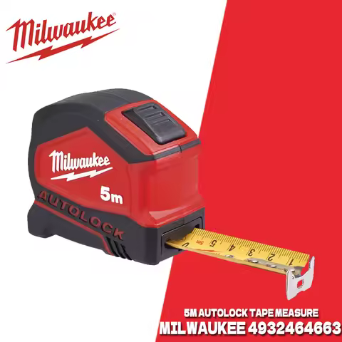 MILWAUKEE 5M AutoLock Tape Measure 4932464663 Milwaukee Hand Tools Measuring Tools Gauging Tools 48-