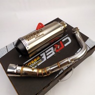 (ASLI) Creed Exhaust knalpot racing matic Honda Beat fi/karbu Beat street Vario 125/150/160 Scoopy P