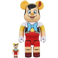 【新貨預訂】BE@RBRICK 小木偶皮諾丘 100％ & 400％ 套裝 BE@RBRICK PINOCCHIO 100％ & 400％ Set 可動人偶 Figure