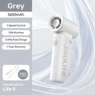 JISULIFE Handheld Fan Life9 Mini Portable Jet Fan Rechargeable 5000mAh Battery USB Fans With 5 Gears