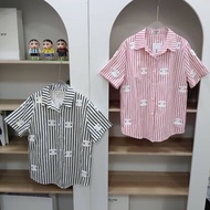 C152 Cinal Embroidered Short-Sleeved Shirt Chest Size 38