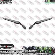 Promo Stealth Winglet Model VELOCRAFT Rearview Mirrors Fairing kawasaki ZX25 ZX 25 ZX25R ZX 25 R RR 