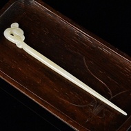 天然新疆和田玉髮簪鳳凰玉簪百鳥之王-鳳凰料子細膩油潤