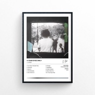 J Cole - 4 Your Eyez Only Unframed Poster Print | Polaroid Style | Music Album Cover Artwork