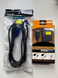 HDMI to VGA 接駁器 VGA線