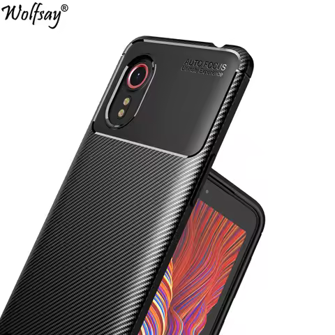 For Samsung Galaxy XCover 5 Case Silicone Carbon Fiber Cover Samsung XCover 5 Case For Samsung XCove