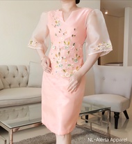 【NEW】 MODERN FILIPINIANA BARONG PURE EMBROIDERED DRESS FOR WOMEN