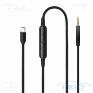 CRAFTMX 2.5mm to Type C Cable, With Mic 4.9ft / 1.5m 2.5mm to USB C Sound Cord, Lossless Noiseless B