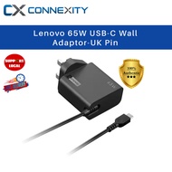 Lenovo 65W USB-C Wall Adaptor-UK Pin 4X21L54612 65W Type C Wall Charger Lenovo USB C Charger 65W Pow