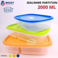 2000 Lunch Box ML AERIES PARTITION BIGGY 2 Liter Sealware Snack Jar BENING
