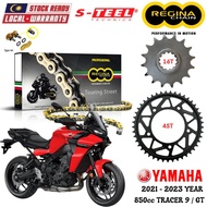 YAMAHA TRACER 9 / GT Full Set Regina TOURING STREET Chain 525 ZRT Steel Sprocket Sets