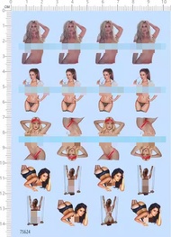 Mô Hình Xe Tải Peterbilt 1:64 Universal Logo Decal Dán Nước Phụ Kiện Xe Ô Tô Chất Liệu Giấy Dán